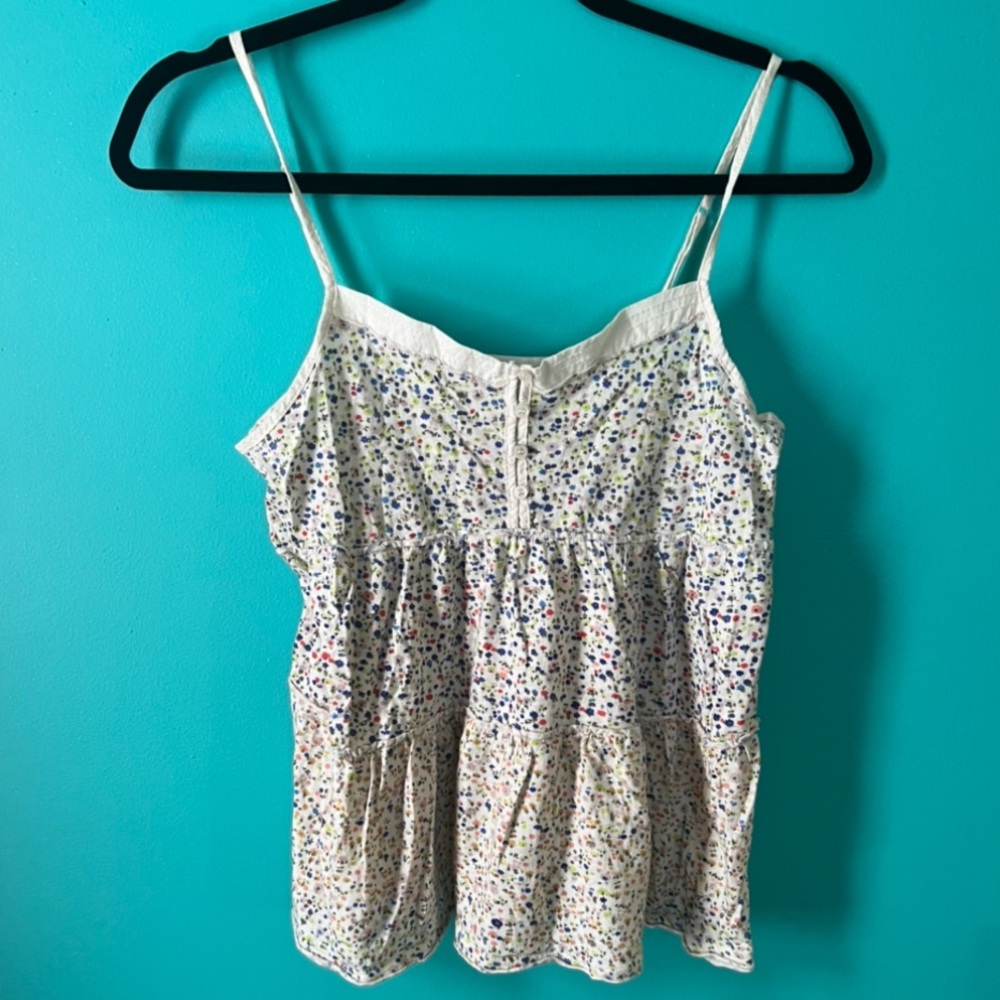 Aerie spaghetti strap floral tank top